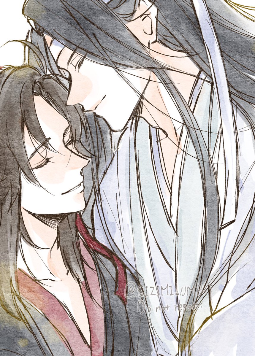 「#MDZS #忘羨
幸せそうに眠る2人が見たい 」|すずなのイラスト