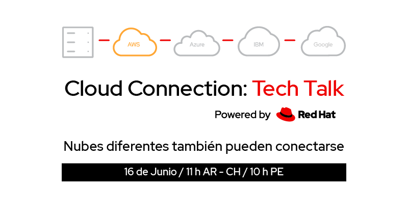 redhatla's tweet image. ☁️ Es momento de una nueva entrega de Tech Talk de #CloudConnection. Regístrate y conoce, junto a @awscloud, por qué el futuro de la nube es híbrido 👉 red.ht/3HjQguO