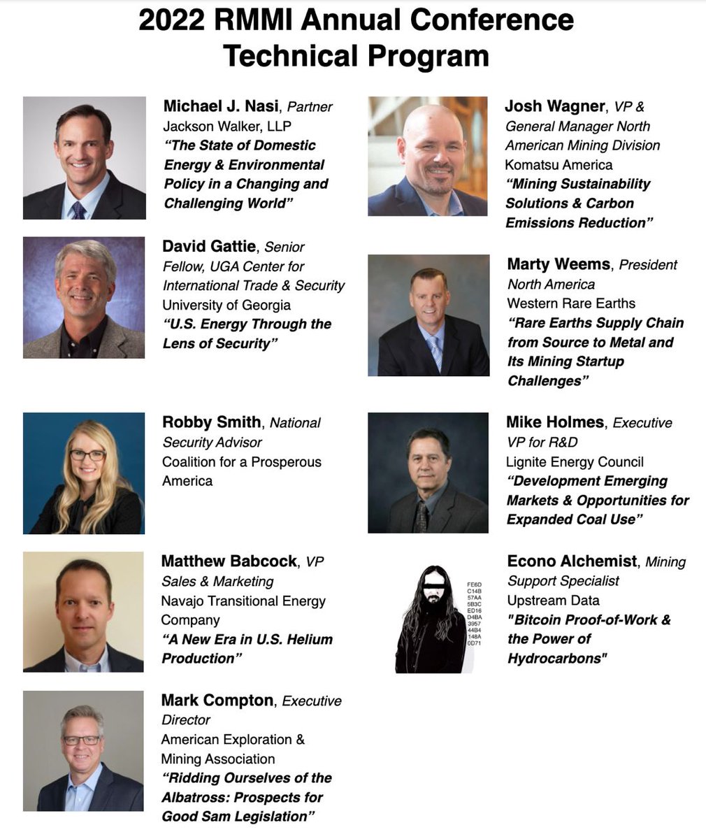 SGBarbour's tweet photo. Here at @upstreamdatainc we love coal, which is why we are presenting at an upcoming coal conference.
Can you spot the bitcoiner?
#coalrocks #cleancoal #mineupstream
H/t @BikesandBitcoin
Thx @GideonOPowell https://t.co/nV1VbwZ5mb