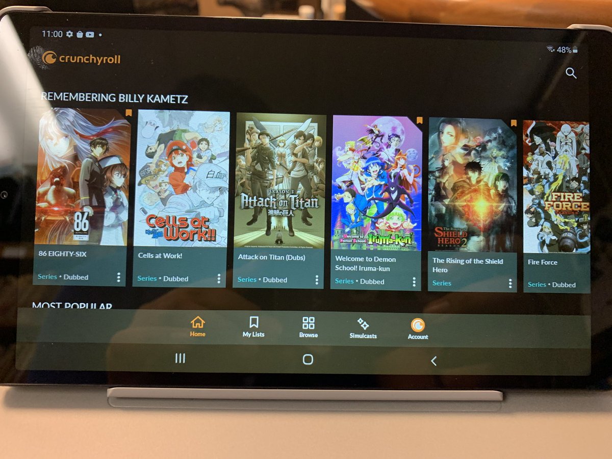 JetStorm8600's tweet photo. Starting today I’m going to be watching every single anime that the incredible @BillyKametz was in plus every video game that he was in as well #BillyKametzLove #BeBilly, Thank You @Crunchyroll for making this lineup of anime here https://t.co/GvbhwtF4Io