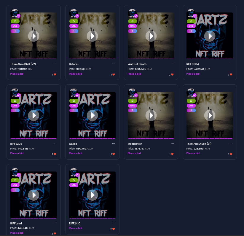 Jaymz_Nekros's tweet photo. A bit of statistics: on #LiteMint in the music category, my #nft #riff's takes ~12.5%
#jartz #nftmusic #stellart https://t.co/dRqk1IcmTg