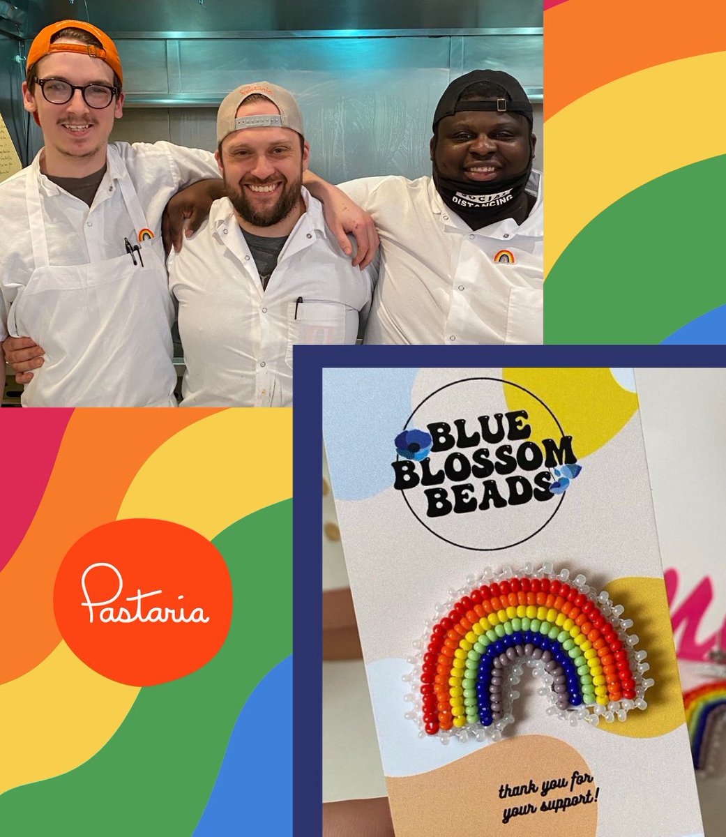 PASTARIA (@pastariastl) on Twitter photo For the month of June, we will be carrying handmade Rainbow Pins made by Blue Blossom Beads, a local artisan and member of the Brasserie kitchen team!
20% of the proceeds will be donated directly to support <a href="/PROMOMissouri/">PROMO Missouri</a>
Purchase in-store, or via EatPastaria.com For the month of June, we will be carrying handmade Rainbow Pins made by Blue Blossom Beads, a local artisan and member of the Brasserie kitchen team!
20% of the proceeds will be donated directly to support <a href="/PROMOMissouri/">PROMO Missouri</a>
Purchase in-store, or via EatPastaria.com