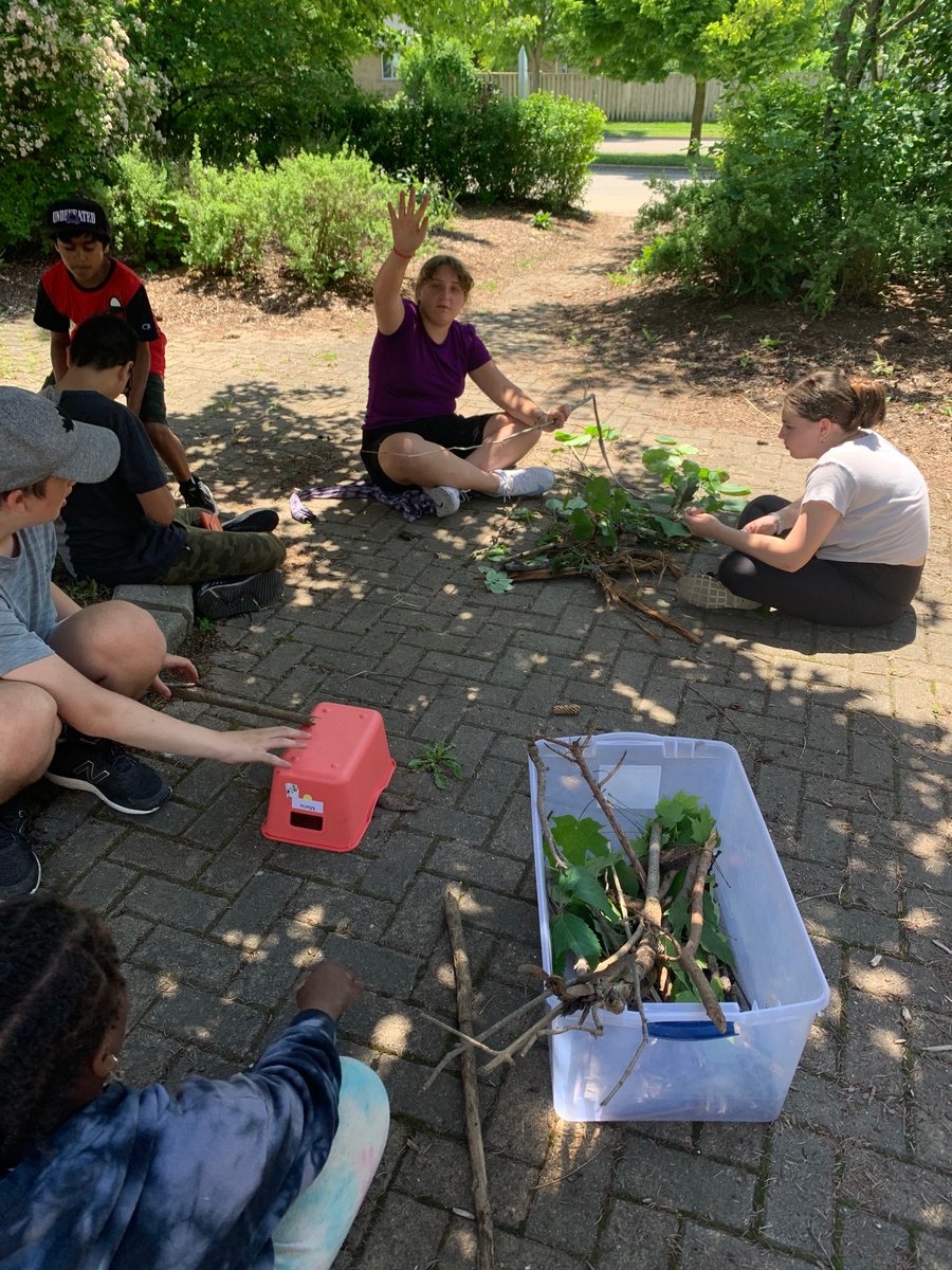 Took advantage of the weather today and headed out for a forest walk/scavenging to prepare for our Nature themed STEM.