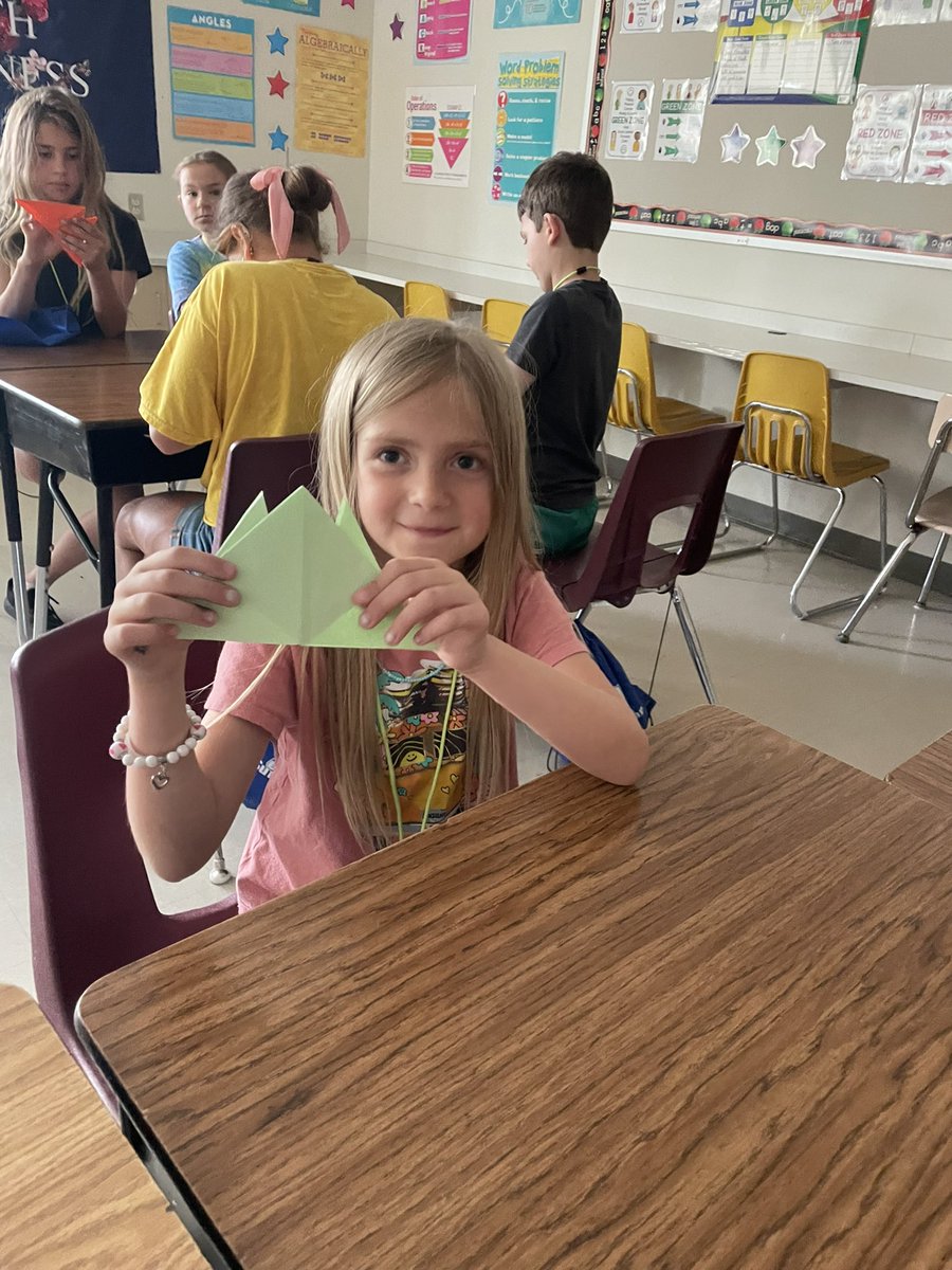 WeaberTim's tweet photo. What a great first day of STEAM Camp 2022.  The students made zoetropes, dissected seeds, made origami crabs, made whipped cream, constructed balloon towers, and created sand art representations of galaxies. #NLSS4U @Slatington_Elem @NorthernLehigh https://t.co/vQO7ZRFMeL