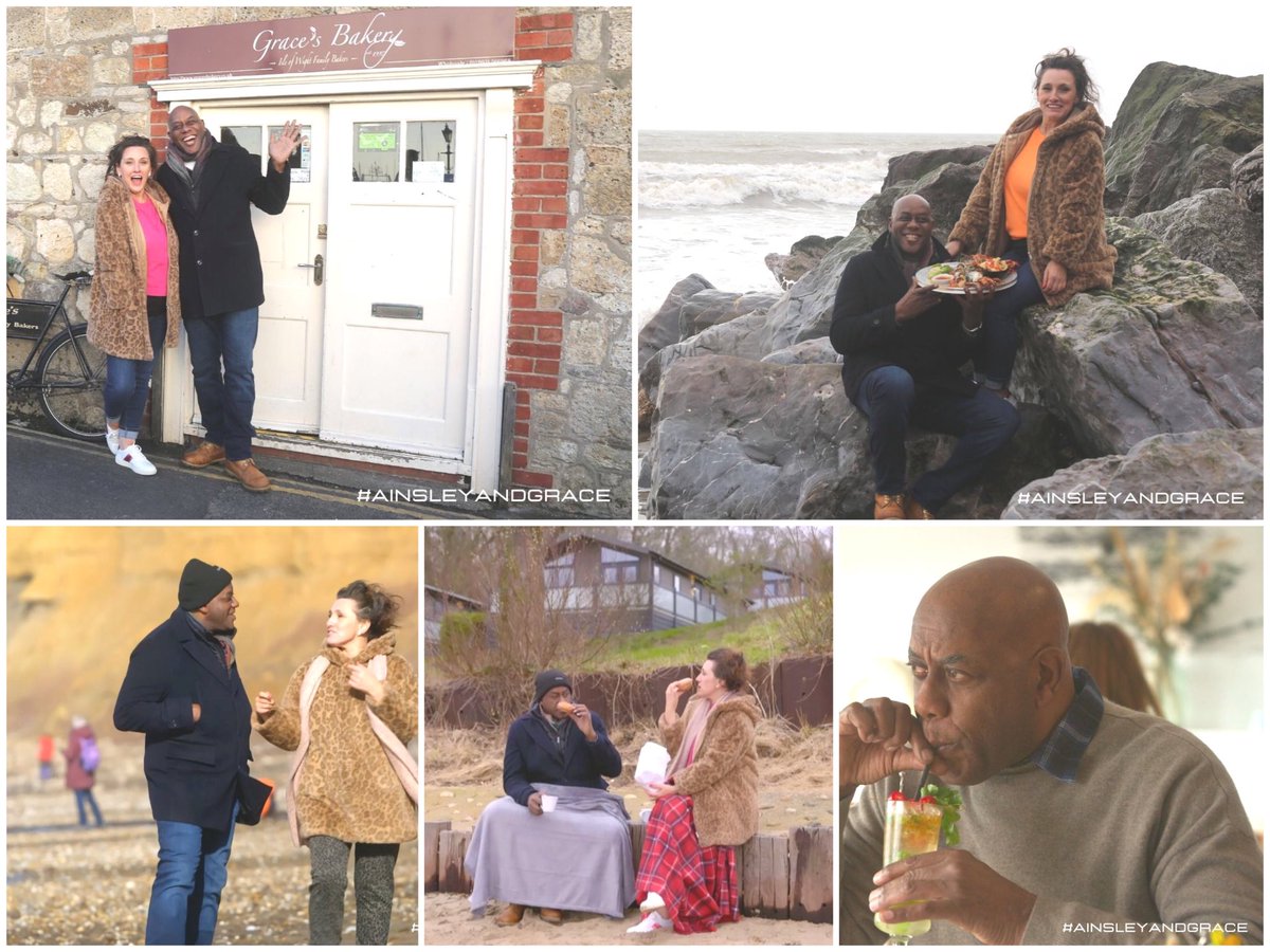 AinsleyFoods's tweet photo. For the last in the series of #bestofbritainbythesea we’re in the Isle of Wight for some foodie delights! Asian-inspired seafood platters, scrumptious soufflés, traditional sweets, a black garlic sticky toffee pudding and more! 9pm on #more4 #ainsleyandgrace @gracedent xx https://t.co/YDoBkxo8E0