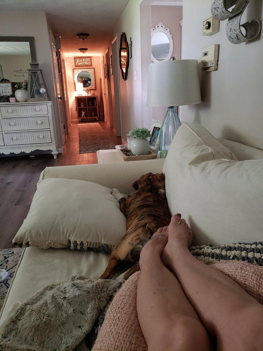 deniselynne1966's tweet photo. Trying to nap with a 31# bully...😴😆🐾🐶 #pipergrace aka #bulldozer #tank #tatortot Like sleeping with a toddler https://t.co/enOdAD3Kqb