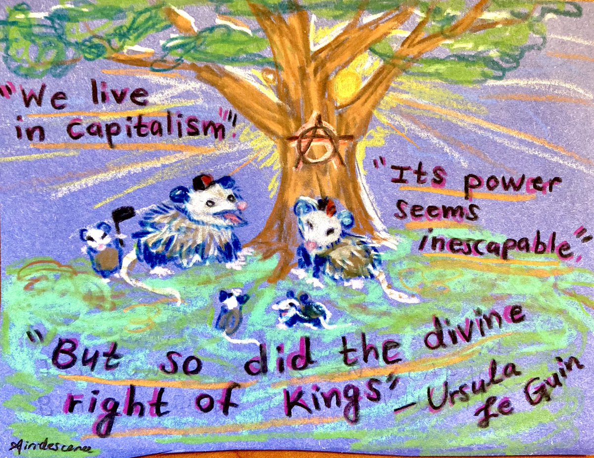 airidescence's tweet photo. Day 12☀️🏴 of anarchism and opossums https://t.co/J00eBgbIz8