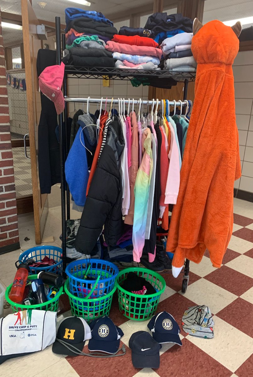 CedarElementary's tweet photo. Please take a moment to check our lost and found items. Cedar School will be donating items next week (6/20/22). The lost and found rack is located in the lobby. If you see something, you can also write a note to your child's teacher. https://t.co/y3ErVHQCqz