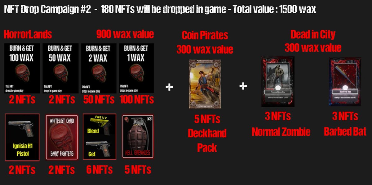 GREATEST NFT HUNT BEGINS
Play and win instant at  play.horrorlands.com
🎉180 NFTs June 13th at 18.00 GMT

1️⃣ Follow @shubhairdrop1&amp; <a href="/horrorlandsgame/">Horror Lands</a>
2️⃣ Like, retweet, comment tagging +3 friends.
3️⃣ Join discord.gg/VaYSFs4eqJ

#NFTCommunity #WAXP #NFTdrop  #NFTGiveaway #free
