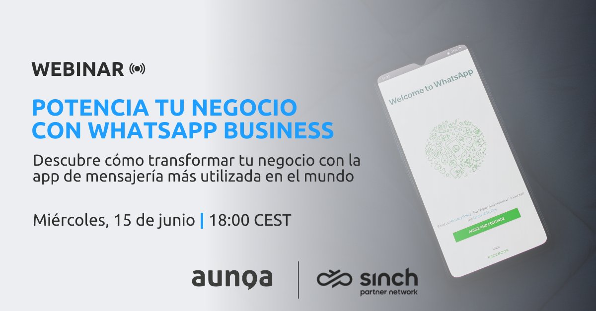 En nuestro próximo #webinar aprenderás a utilizar #WhatsAppBusiness de forma efectiva y podrás conocer cuál es el verdadero potencial de los #chatbots en atención al cliente, ventas, marketing y posventa.

🚀¡Reserva tu plaza!  hubs.la/Q01cs5Wd0