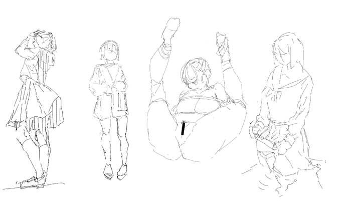 1000000000億年ぶりにクロッキーやりました 