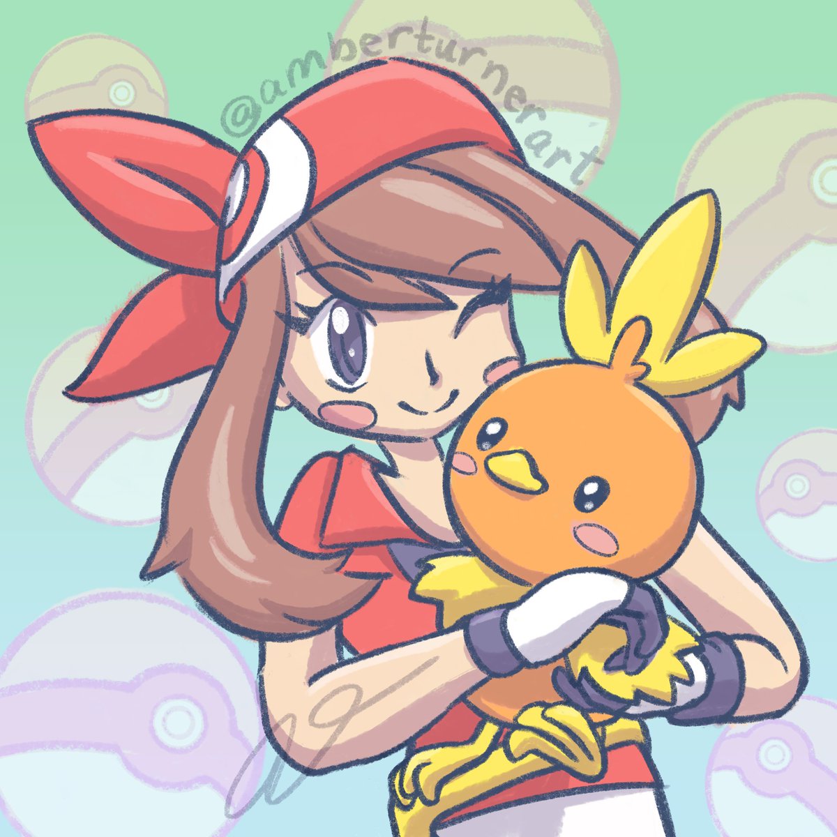 amberturnerart's tweet photo. May and torchic 🧡 https://t.co/C3EUKtlhT7