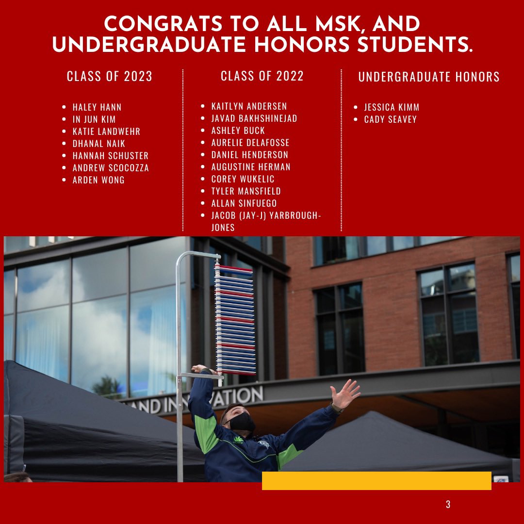 SeattleuKines's tweet photo. Last Monday we hosted Kinesiology CARES (Celebration of Academic &amp; Research Excellence Symposium). 

We had MSK first year and second year students present research proposals and defenses. Undergraduate honors students also presented research projects.…#sugrad22 @seattleu https://t.co/J8PvxxvsVi