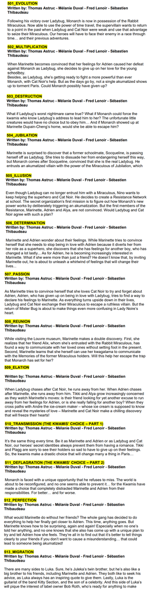 world_wayzz's tweet photo. Miraculous season 5 episode synopsis for episodes 1 to 13 in English.
Only read if want to be spoiled alot!

Details of all the episodes

#mlbseason5 #MLBS5Spoiler https://t.co/Xub9zZETlx
