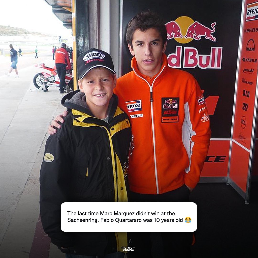 Another great Marc Marquez fact 😂👏

Fabio Quartararo was collecting photos and autographs in 2009 📸✍️

#MotoGP #GermanGP