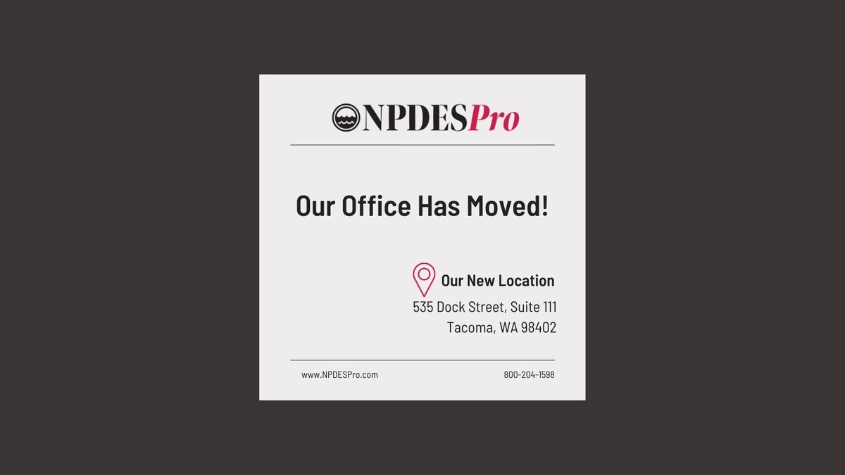 NPDESPro's tweet image. Exciting news, we&apos;ve moved offices! #NPDESPro #StormwaterSoftware #NewLocation