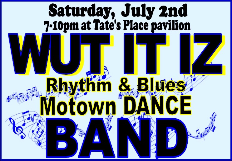 BayViewCG's tweet image. Wut it Iz BAND - Saturday, July 2nd 7-10PM at Tate's Place Pavilion
This Saturday night, you won't want to miss "The Wut it Iz BAND" as they turn up the music in thumping fashion with today's favorite dance hits.
