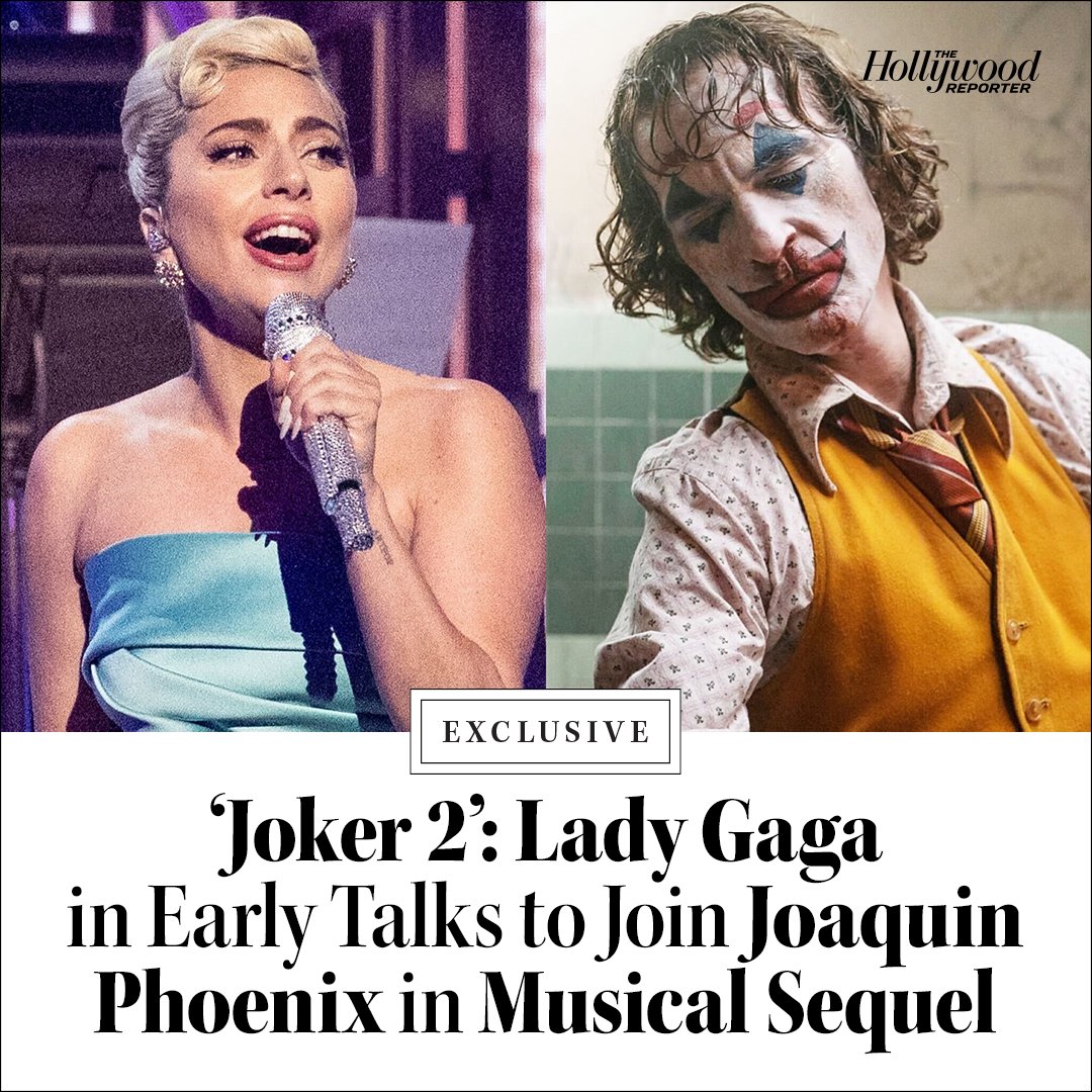 Lady Gaga is in negotiations to star opposite Joaquin Phoenix in director Todd Phillips’ sequel to #Joker. Sources say the sequel is a musical: thr.cm/4bLcjCh