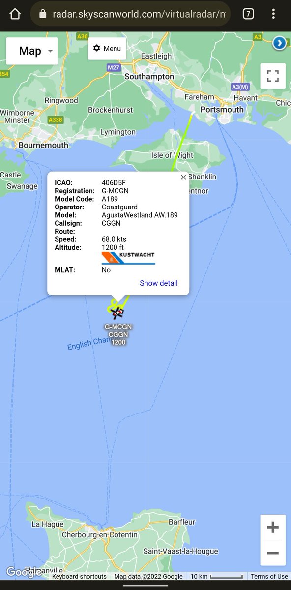 scan_sky's tweet photo. @bristowgroup - AW.189 - G-MCGN - #CGGN
Departed Solent Airport ๐ฌ๐ง & Currently Training Over The English Channel.
The Ex @HMCoastguard Airframe Is Training Dutch SAR Crews For The Next 5 Months, Prior To The @Kustwacht_nl Contract Starting In Nov.
๐ธ:Netherlands Coastguard https://t.co/zvegFtpzZH