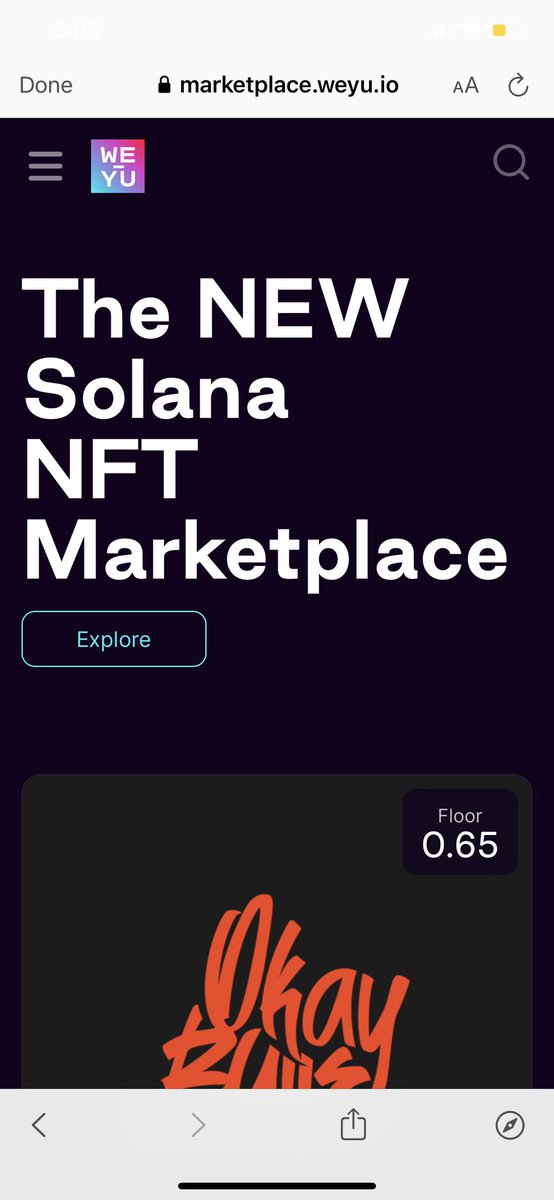 <a href="/rainedropsnfts/">RAINE DROPS</a> <a href="/weyuofficial/">WEYU</a> Welcome aboard can’t wait to see what comes out of this. The weyu marketplace low fees with a varity of NFT’s and growing nothing compares to it.