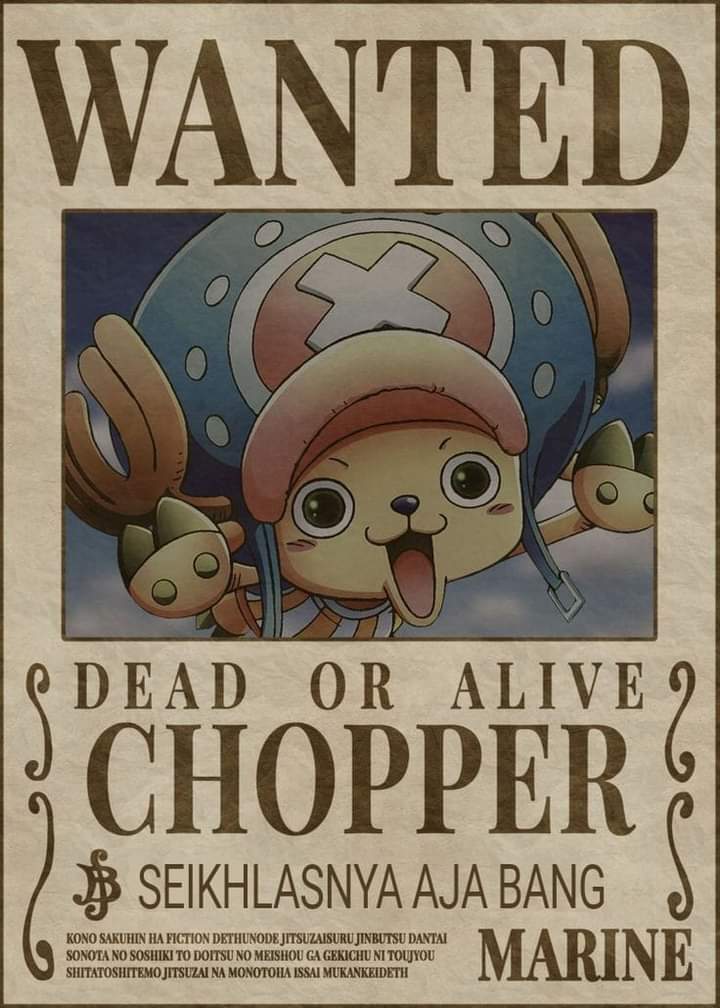 vytamin_df's tweet photo. Bounty baru Chopper, "Seikhlasnya aja bang" #ONEPIECE1053 https://t.co/42m6dnB6Wm