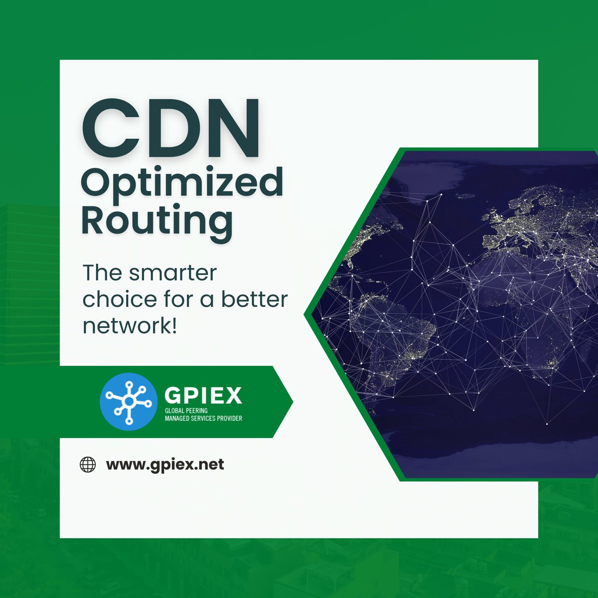 gpiexnet's tweet image. Our CDN Optimized Routing will take your business across the globe and back! Fastest optimized routing on the planet!

gpiex.net/services/cdn-o… 

#cdnoptimizedrouting #cdnnetworkoptimization #cdnrouting #cdnnetworkmanagement #networkmanagement #peeringprovider