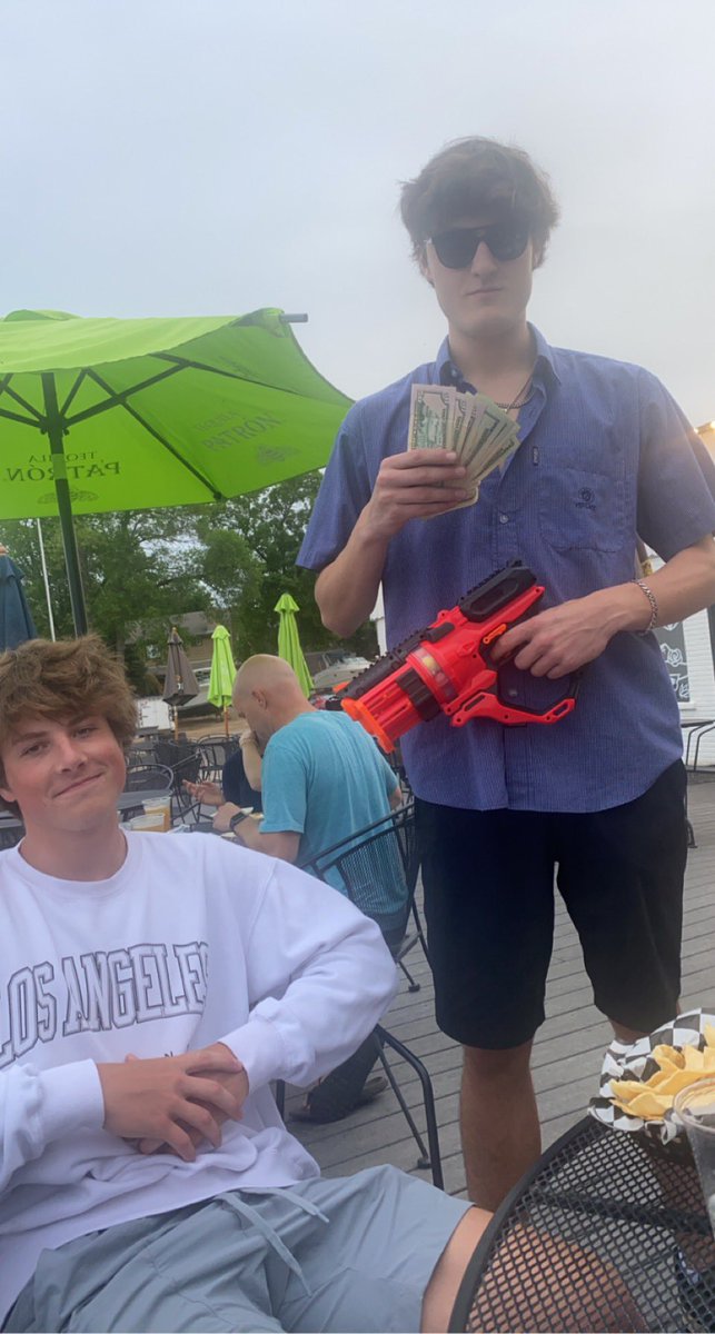 ShootersPablos's tweet photo. spencer nessa from team liquor gets flexed on by pablo’s shooters @mtkanerfwars https://t.co/YDzn0lkTbY