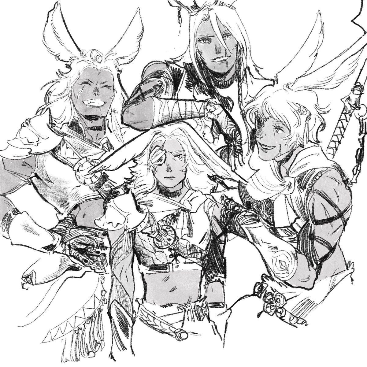 Egg and his three brothers 🥚 

#viera #FFXIVART 