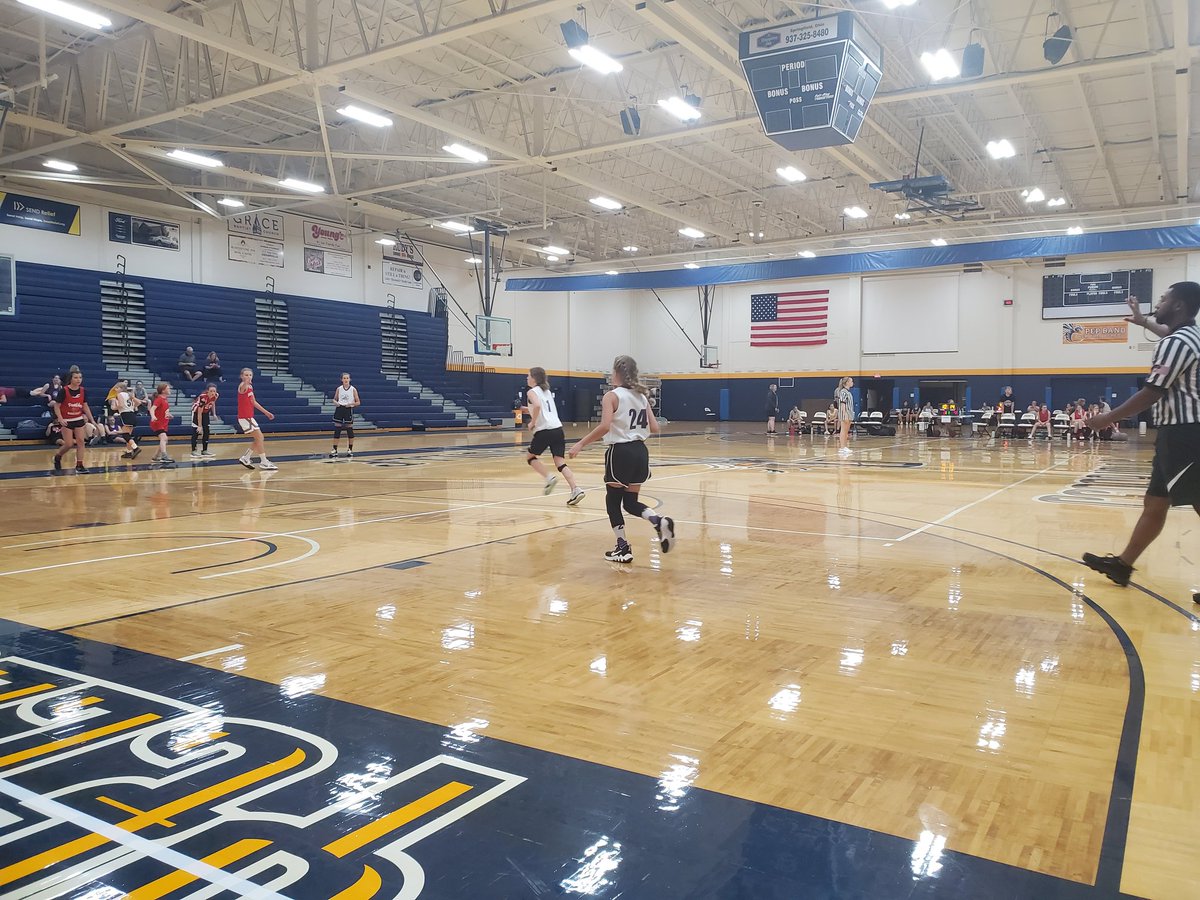 Middle School squad getting a workout in this year as well. Playing some high level competition.