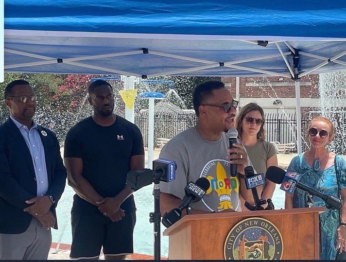 DeeBoydBroker's tweet photo. NORD officially kicked off their summer season at their Annual Splash Day at the Federal City Pool. With the HEAT INDEX in the triple digits, this is right on time.They also have swimming lessons available.
#nord #swimming #splashday #delishadelivers #WeAreOne #algiersStrong https://t.co/gIyn96l4Ar