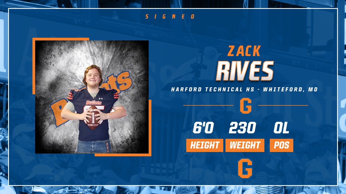 Gettysburg College Football (@gburgfb) on Twitter photo Our next incoming freshman is Zack Rives! (<a href="/z_rives65/">Zack Rives</a>)
🏈 Offensive Line
📍Whiteford, Maryland
🏫 Harford Technical
📽️hudl.com/video/3/113233…
#GettysburgGreat #ChampionshipCharacter Our next incoming freshman is Zack Rives! (<a href="/z_rives65/">Zack Rives</a>)
🏈 Offensive Line
📍Whiteford, Maryland
🏫 Harford Technical
📽️hudl.com/video/3/113233…
#GettysburgGreat #ChampionshipCharacter