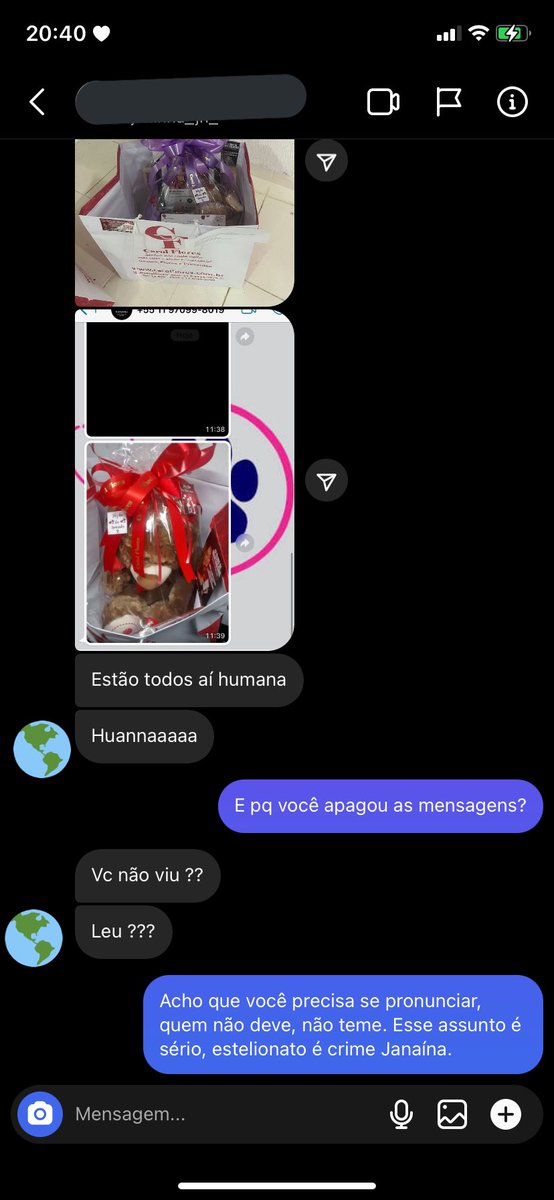 brinasmbf's tweet photo. minha conversa com a janaína agora no instagram, vou deixar os prints dos comprovantes aqui embaixo #jornaljadré https://t.co/791g0GXzyr