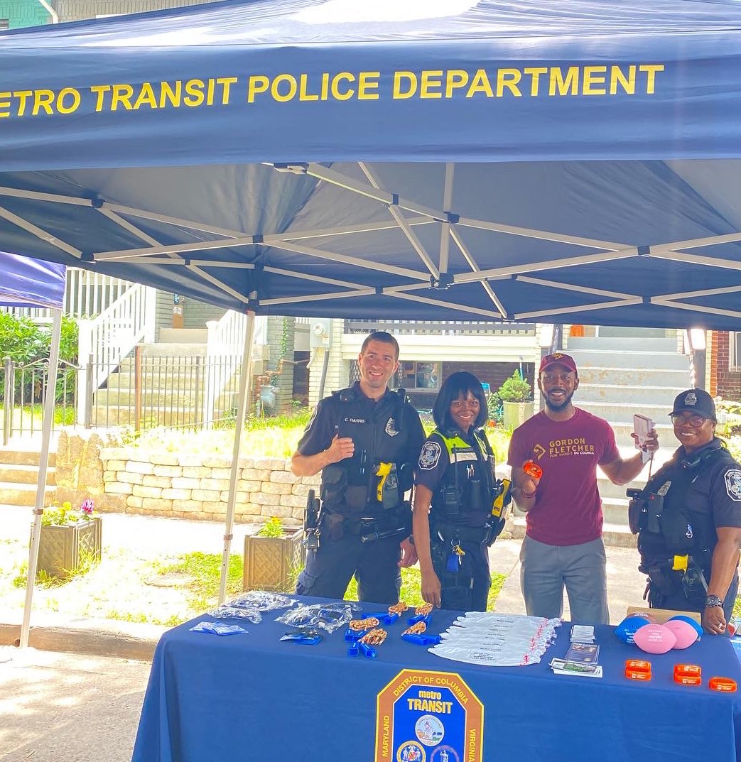 GordonForWard5's tweet photo. Thank you to @MetroTransitPD for hosting today’s Trinidad Day celebration🏡 the #DCMetro is a great way to commute to an #earlyvoting center this week 🚊 #Gordonforward5 https://t.co/ZQFZPRlh3L