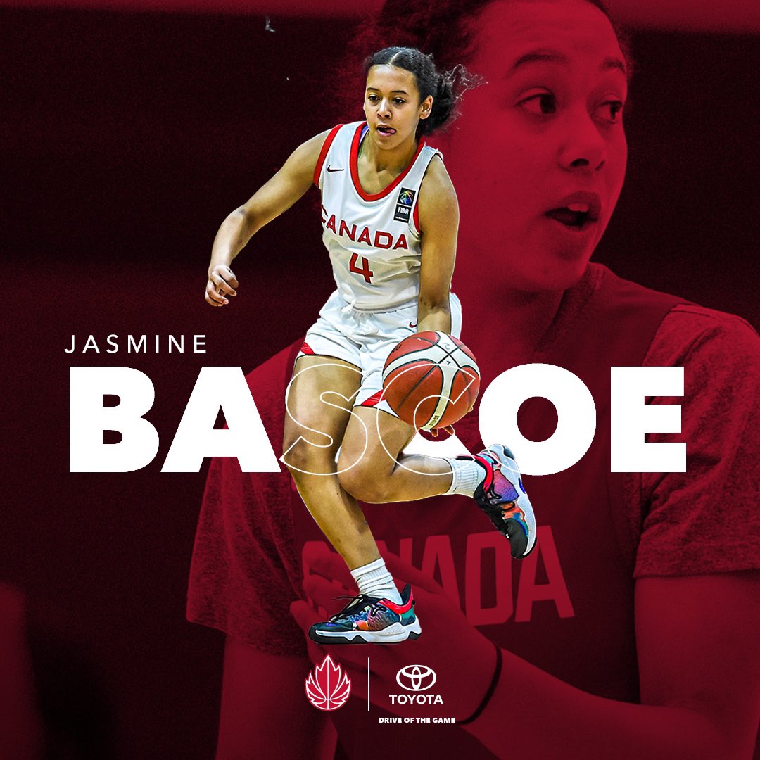CanBball's tweet photo. A strong well-rounded effort in their win tonight, Jasmine earns @toyotacanada Drive of the Game honours!
10 points
8 rebounds
7 assists
2 steals
#DriveoftheGame #U18WAmericas https://t.co/bOJpOrn5vx