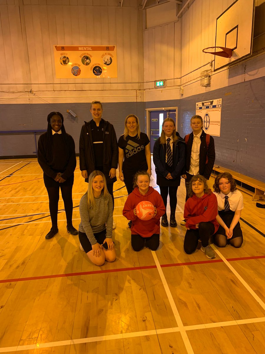Whitehill_PE's tweet photo. Thanks to Abby Tyrrell from @SirensNetball for coming into Whitehill and delivering the Sirens for Success programme to our students. They have really enjoyed the experience. #sirensforsuccess https://t.co/3fJxKjvZB9