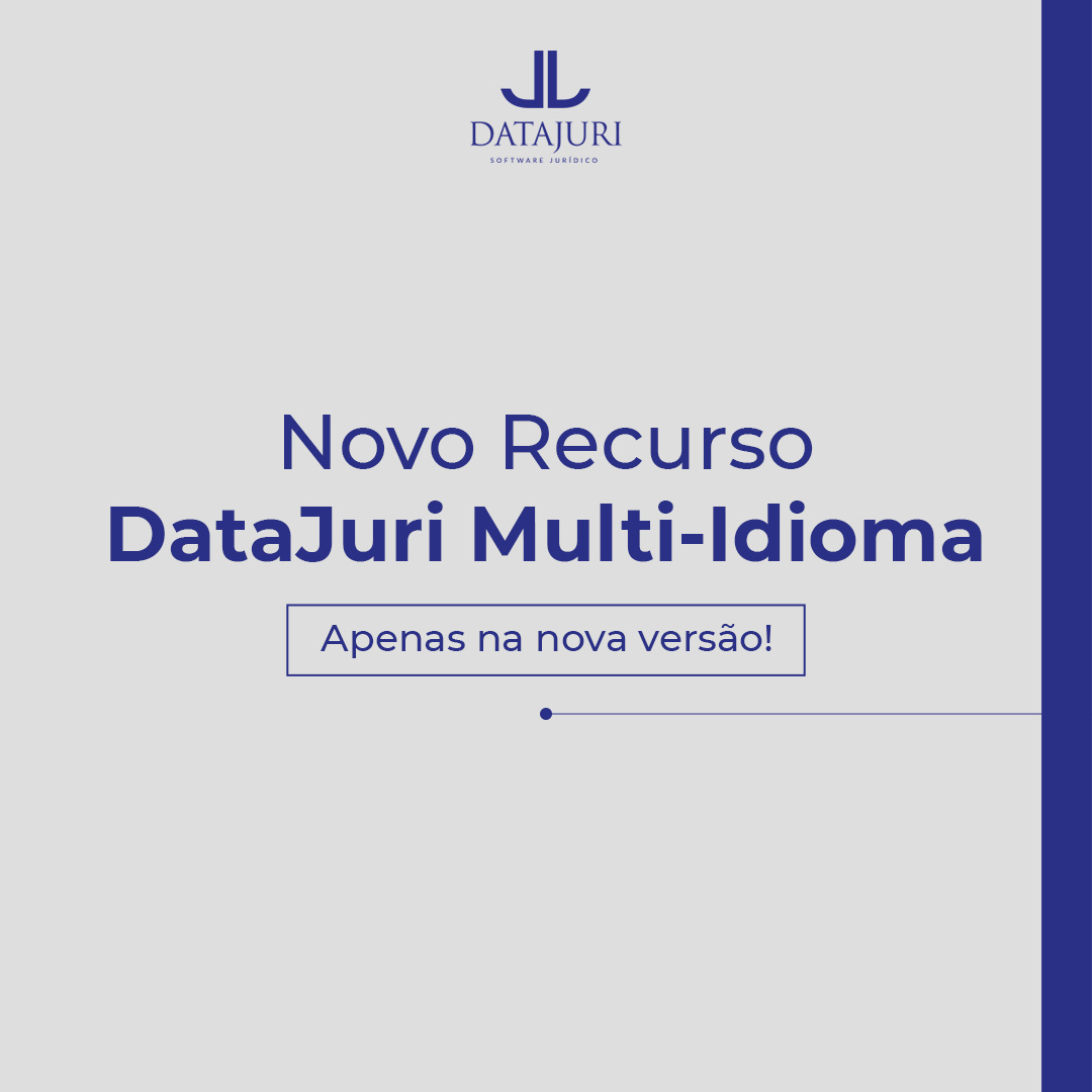 datajuri's tweet photo. A nova versão do DataJuri está cheia de novidades e um novo recurso acabou de chegar para o deixar o sistema ainda mais completo: o multi-idioma! 😉

Esse recurso permite que o usuário escolha o idioma inglês para utilizar no DataJuri, facilitando a comunicação. https://t.co/KfwsdzYFX4