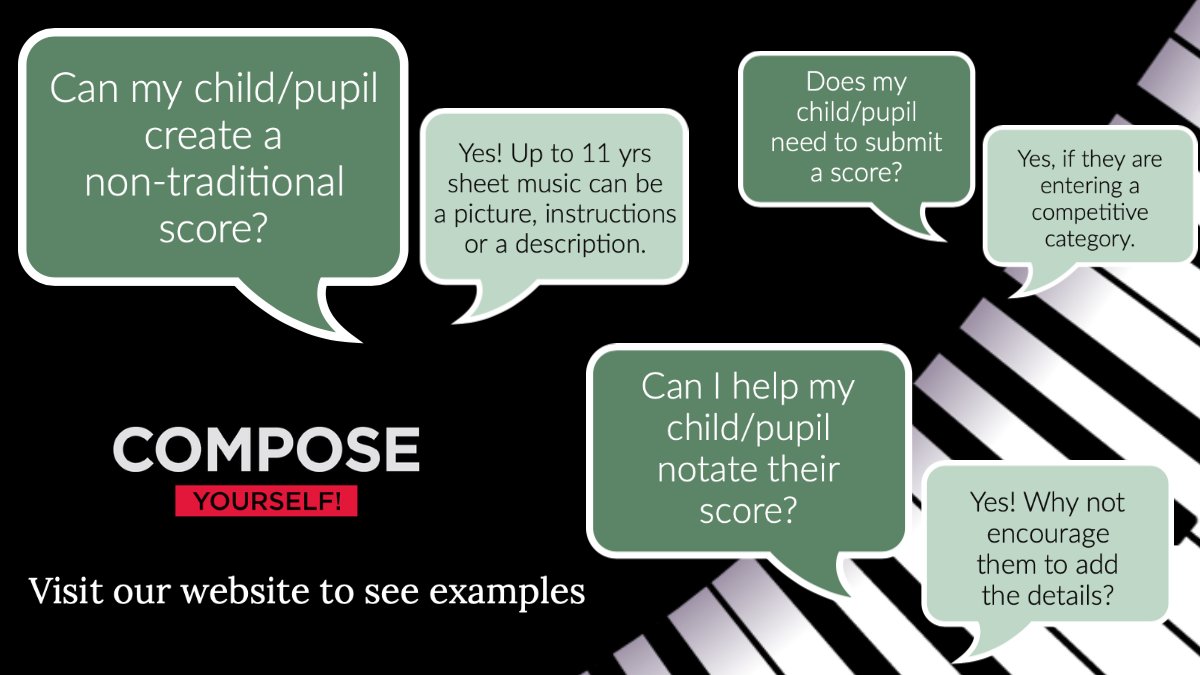 YourselfCompose's tweet photo. Our most frequently asked questions are about creating sheet music, so we hope this helps! To see some great examples of sheet music from last year's entrants click here https://t.co/4ZbQe0ngl9 and if you need advice, just ask! https://t.co/RI8hux3NdT