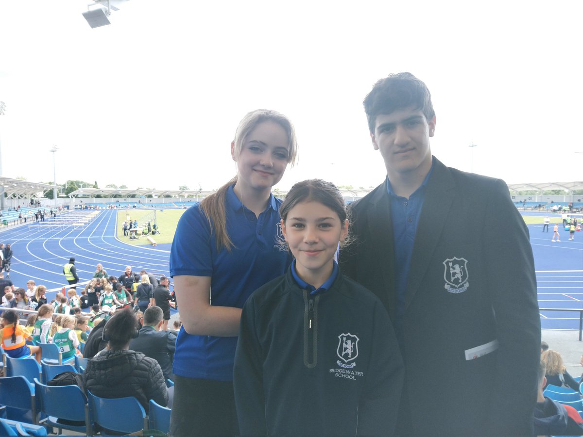 ISA National Athletics: Congratulations to our national representatives today in Manchester! Olivia won silver in the  Triple Jump, Gabriella won bronze in the 100m relay &amp; Dante narrowly missed out on bronze in the Javelin.  You should be proud - we are! <a href="/BridgewaterScho/">Bridgewater School</a>