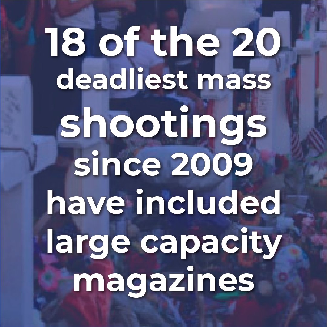 RICAGV1's tweet photo. Mass shooters prefer high capacity magazines because they make it easy to shoot a lot of people in a little bit of time. It's time for a vote in the RI Senate:  https://t.co/8ldE5oS5mW
#timeforavote @SenatorRuggerio @SenMcCaffrey @CindyCoyneRI @MaryellnGoodwin https://t.co/GAizgmC3FB