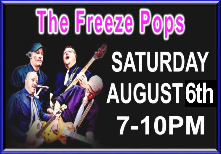 BayViewCG's tweet image. The Freeze Pops - Saturday, August 6th 7-10PM at Tate’s Place Pavilion
The Freeze Pops is a hot group that pumps out music with non-stop, sizzling high energy. The band captivates crowds by playing their continuous flow of exciting tunes from start to finish!