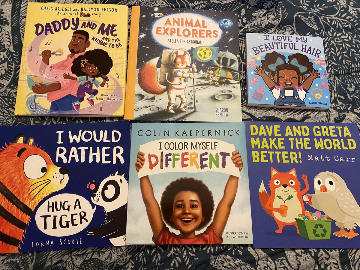 thickthighnolie's tweet photo. MAHOOSIVE Thanks to @kirankhanom at @scholasticuk for these EPIC reads for me and the boys 🥰 #DaddyAndMeAndTheRhymeToBe #StellaTheAstronaut #ILoveMyBeautifulHair #IWouldRatherHugATiger #IColorMyselfDifferent #DaveAndGretaMakeTheWorldBetter https://t.co/ZObj8tteXg