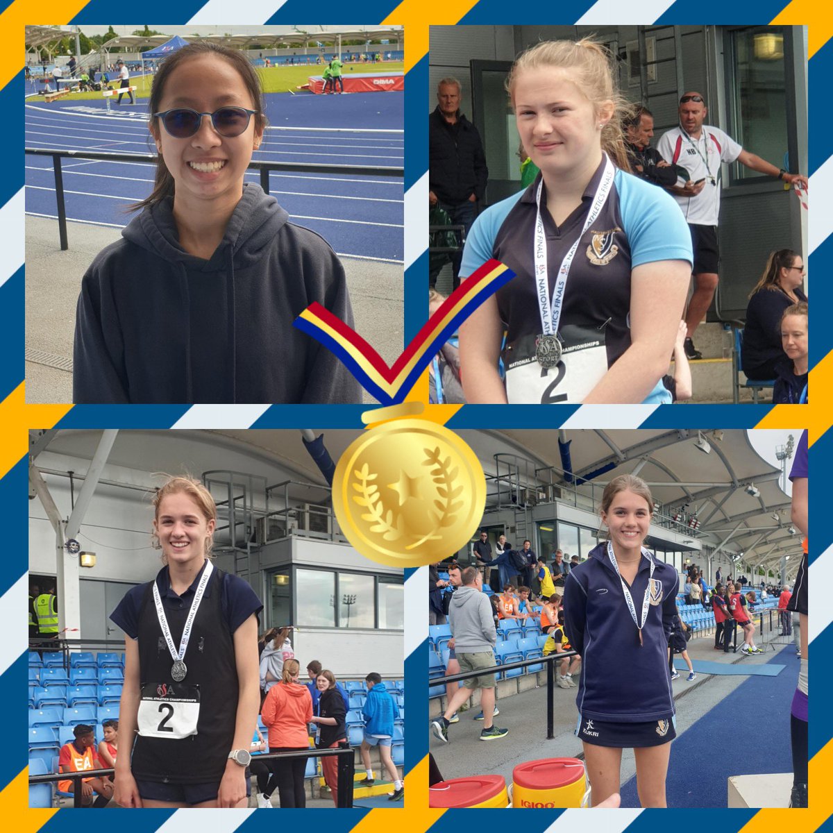 We had some outstanding performances from our girls at the <a href="/ISAsportUK/">ISA Sport</a> National Athletics Finals in Manchester today! Congratulations to Charlotte, Lilia, Eva and Alice who achieved some fantastic results, well done girls!! <a href="/SportMSJ/">MSJ Sport</a> #msjgirlscan #goblue
