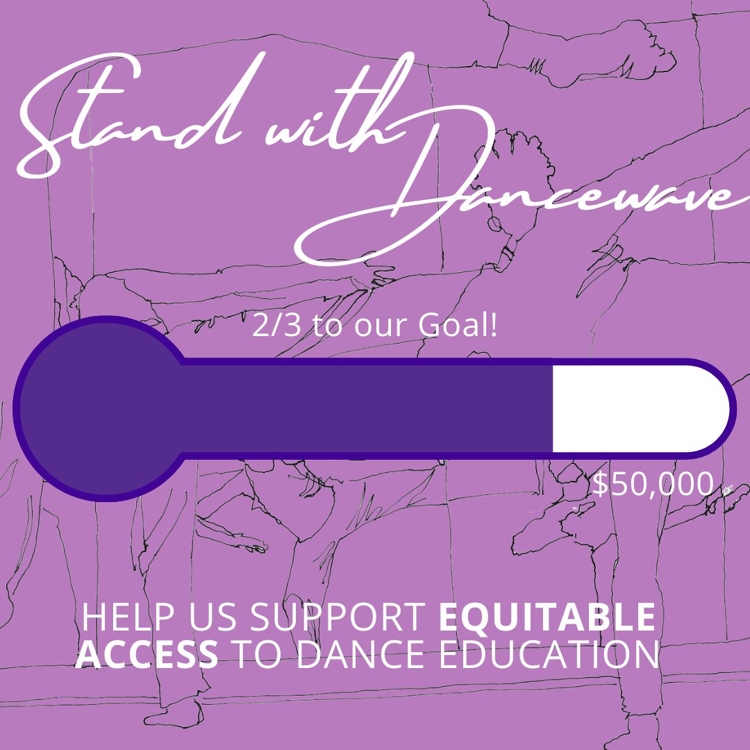 Dancewave's tweet photo. We need YOU! #StandWithDancewave this June as we continue to fund raise for equitable access to our renowned Youth Company program!
We're so close to our goal so help us share and donate at https://t.co/Rt729EZXSh!
#DanceMakesWaves #Donate #Fundraiser #Dance https://t.co/aM6XtMqOU5