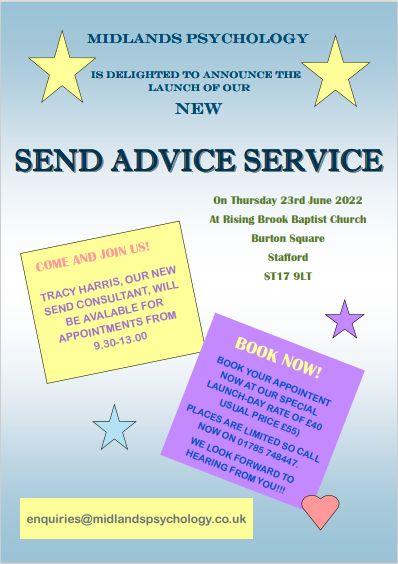 Midlands Psychology launches new SEND Advice Service #Autism #SENDAdvice #SpecialNeeds #EHCP