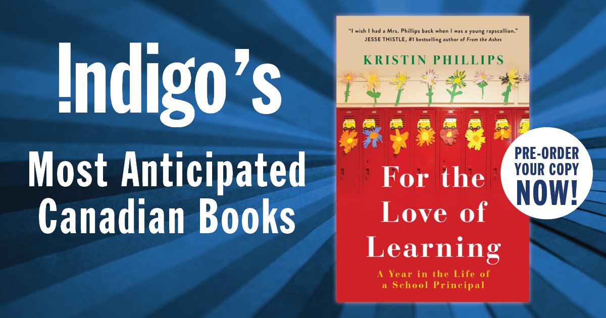 So excited that my first book is being published by <a href="/SimonSchusterCA/">Simon & Schuster CA</a> in August! Thank you @Indigo for adding For the Love of Learning to your Most Anticipated Canadian Books promo! You can pre order (chapters.indigo.ca/en-ca/books/fo…) at 30% off until June 19th. #readthenorth #onted