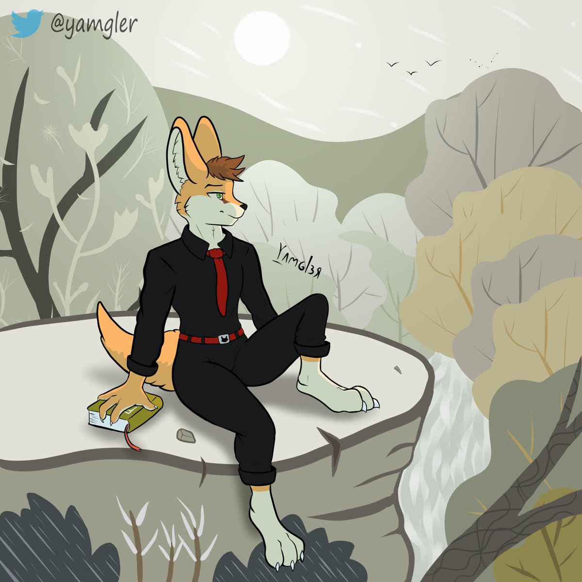yamgler's tweet photo. Request for @VladzyFurry 🦊, based on the "foxlore" album cover

#furry #furryart #furryartwork #furryfandom https://t.co/J3fWE6yZHj