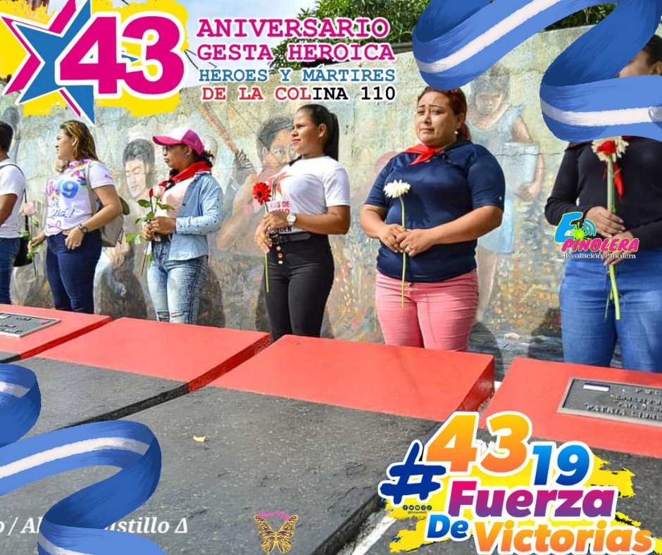 #Hoy #13Jun Conmemorando ✨️ el 4️⃣3️⃣ aniversario de los héroes y mártires de la colina 1️⃣1️⃣0️⃣. 🔴⚫️ #BenedictoValverde

#4319FuerzaDeVictorias ✊🏻 #Nicaragua
