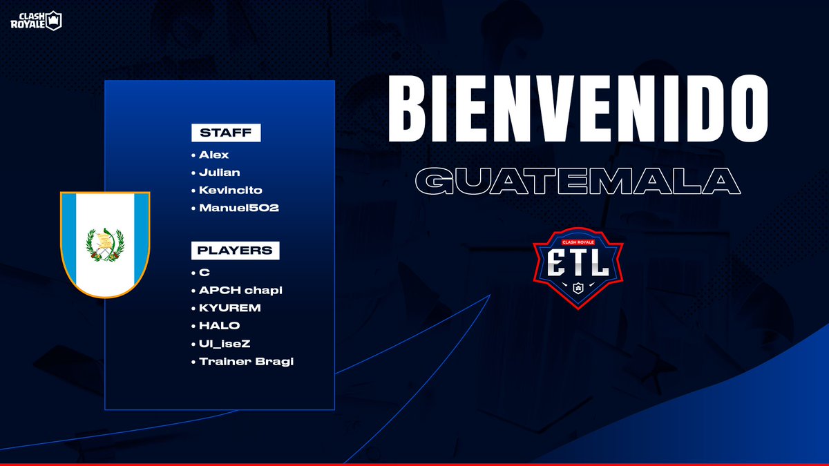 #CR | Presentación ⚔️ | 03/24 🔥

🇬🇹 | <a href="/guatecr/">™ Guatemala CR | 🇬🇹</a> 🥊

👤 @Joshmenfu21
👤 <a href="/Elieser_cr/">chapi🇬🇹</a>
👤 @KyuremV5
👤 <a href="/HaloGT_CR/">Rodrigo🇬🇹</a>
👤 @WillUB8
👤 @bragi1669

#ETLWorlds 🌎
