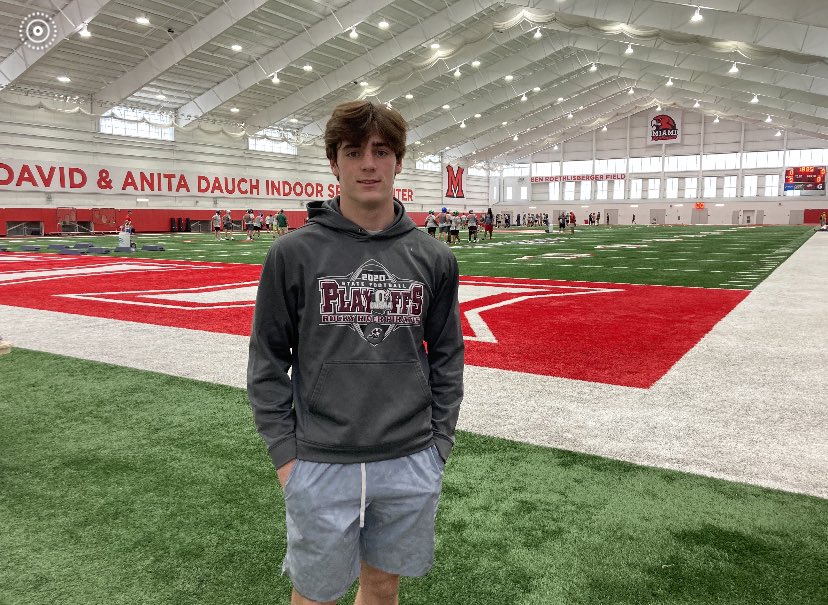 Had a great time at Miami University yesterday for camp! Thank you <a href="/Coachjpatton/">James Patton</a> <a href="/Coach_JoeBowen/">Joe Bowen</a> for having me!