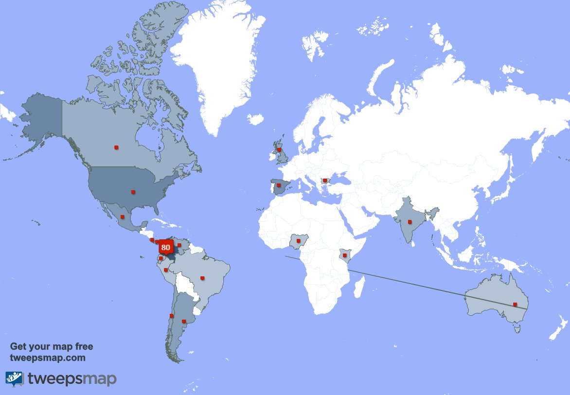 Asesoftware_'s tweet image. Mis seguidores viven en Colombia(81%),Estados Unidos(6%),España(3%) y más tweepsmap.com/!Asesoftware_